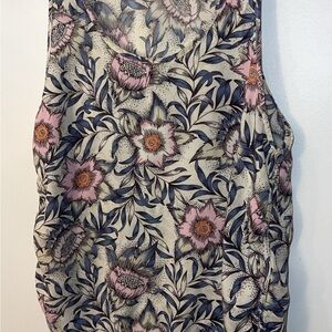 H&M Floral Tank Top - Pink, Blue, and Cream